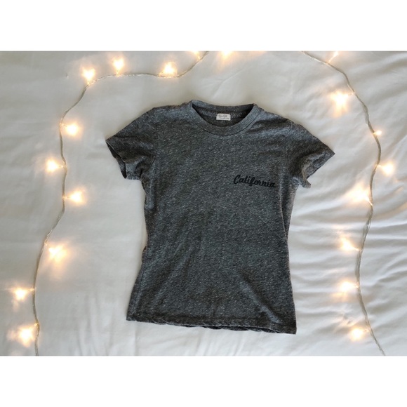 Brandy Melville Tops - John Galt “California” Grey T-Shirt | US S
